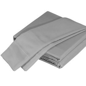 Premium 4-Piece Tencel Lyocell Sheet Set, Silky Soft 100% Tencel, Oeko-TEX Certified, Queen - Gray
