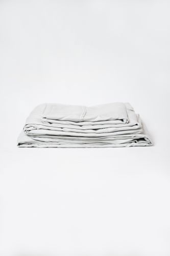 Omne Sleep 4-Piece Pewter Brushed Microfiber Full Hypoallergenic Sheet Set, Full size