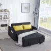 Twin Sofa Bed Black Fabric