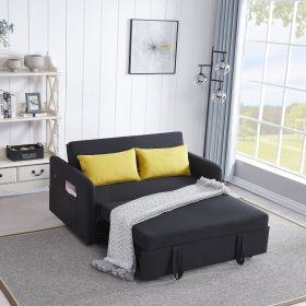 Twin Sofa Bed Black Fabric