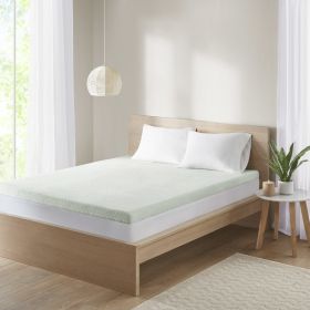 3" Green Tea Foam Topper with Cooling Removable Cover King size