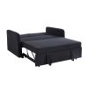 Twin Sofa Bed Black Fabric