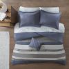 Striped Comforter Set with Bed Sheets Twin/TwinXL