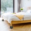 8Pcs Furniture Risers 500kg 1100lbs Capacity Bed Lifters Adjustable Bed Risers