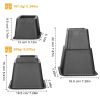 8Pcs Furniture Risers 500kg 1100lbs Capacity Bed Lifters Adjustable Bed Risers