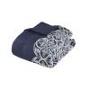 7 Piece Flocking Comforter Set with Euro Shams and Throw Pillows Fulll/Queen