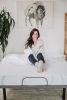 Omne Sleep 4-Piece White Micro-plush and Bamboo Full Hypoallergenic Sheet Set, Full size