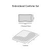 Embroidered Comforter Set, Full/Queen
