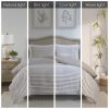 3 Piece Clipped Jacquard Duvet Cover Set King/Cal King
