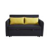 Twin Sofa Bed Black Fabric