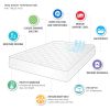 Microfiber with HeiQ Smart Temp Treament Waterproof Mattress Pad Queen size