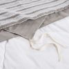 3 Piece Clipped Jacquard Duvet Cover Set King/Cal King