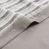 3 Piece Clipped Jacquard Duvet Cover Set King/Cal King