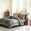 Plaid Comforter Set with Bed Sheets, Twin/TwinXL size