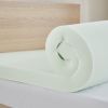 3" Green Tea Foam Topper with Cooling Removable Cover King size