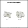 3 Piece Cotton Blend Chenille Comforter Set King/Cal King