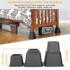 8Pcs Furniture Risers 500kg 1100lbs Capacity Bed Lifters Adjustable Bed Risers