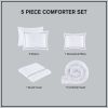 100% Cotton Sateen Embroidered Comforter Set King/Cal King