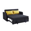Twin Sofa Bed Black Fabric