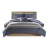 Striped Comforter Set with Bed Sheets Twin/TwinXL