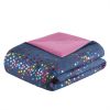 Rainbow Iridescent Metallic Dot Comforter Set, Full/Queen