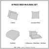 Striped Comforter Set with Bed Sheets Twin/TwinXL