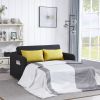 Twin Sofa Bed Black Fabric