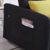 Twin Sofa Bed Black Fabric