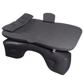 Car Air Mattress Bed Inflation Car Mattress Bed Portable Travel Camping Sleep Mat Car Inflation Bed for Trip, Crib/Toddler size (Color: Grey)