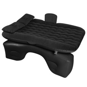 Car Air Mattress Bed Inflation Car Mattress Bed Portable Travel Camping Sleep Mat Car Inflation Bed for Trip, Crib/Toddler size (Color: Black)