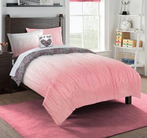NW KIDS - HEART 8-Piece Full Bed Set with Decorative Pillow, Comforter, Sheet set & Shams, Full size (SKU: 1NWK/82400/0001/EDC)