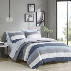 Comforter Set with Bed Sheets, Twin size (Color: as Pic)