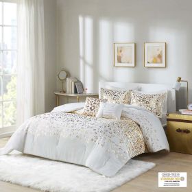 Metallic Animal Printed Comforter Set, Twin/TwinXL size (Color: as Pic)