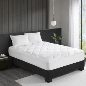 Cool/Warm Reversible Waterproof and Stain Release Mattress Pad, Queen size (Color: as Pic)