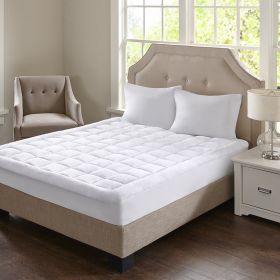 Overfilled Plush Hypoallergenic Down Alternative Waterproof Mattress Pad, Twin XL size (Color: as Pic)