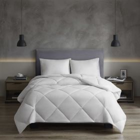 Oversized Down Alt Comforter with HeiQ Smart Temp Treatment, Full/Queen (Color: as Pic)