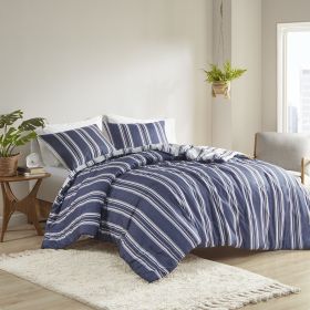 Striped Reversible Comforter Set, Twin/Twin XL (Color: as Pic)