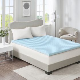 All Season Reversible Hypoallergenic Cooling Mattress Topper, Twin size (Color: as Pic)