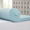 Hypoallergenic 3" Cooling Gel Memory Foam Mattress Topper with Removable Cooling Cover, Full size