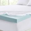 Hypoallergenic 3" Cooling Gel Memory Foam Mattress Topper with Removable Cooling Cover, Full size