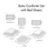 Boho Comforter Set with Bed Sheets, Twin/Twin XL