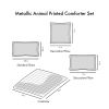 Metallic Animal Printed Comforter Set, Twin/TwinXL size