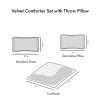 Velvet Comforter Set, Twin/Twin XL