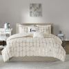 Metallic Printed Duvet Cover Set, Twin/Twin XL