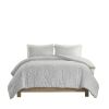 3 Piece Tufted Woven Medallion Comforter Set, Full/Queen