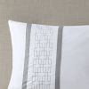 8 Piece Embroidered Comforter Set, Queen size