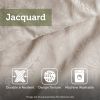 7 Piece Jacquard Comforter Set with Throw Pillows, King size