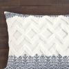 3 Piece Cotton Comforter Set with Chenille Tufting, King/Cal. King