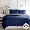 3M Scotchgard Diamond Quilting Reversible Down Alternative Comforter Set, Twin/TwinXL size