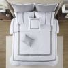 8 Piece Embroidered Comforter Set, Queen size